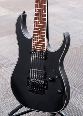 Ibanez RG7320EX 7-String Electric Guitar - Black Flat | Long & McQuade